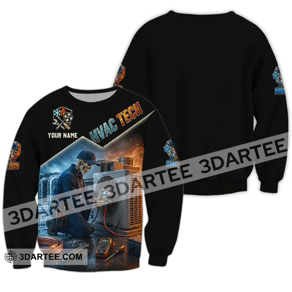 Unisex Shirt - Custom HVAC Tech Shirt - Long Sleeve / S - T-shirt