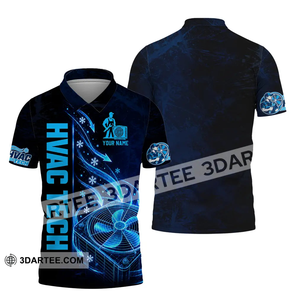 Unisex Shirt - Custom HVAC Tech Shirt - Polo Shirt / S - T-shirt
