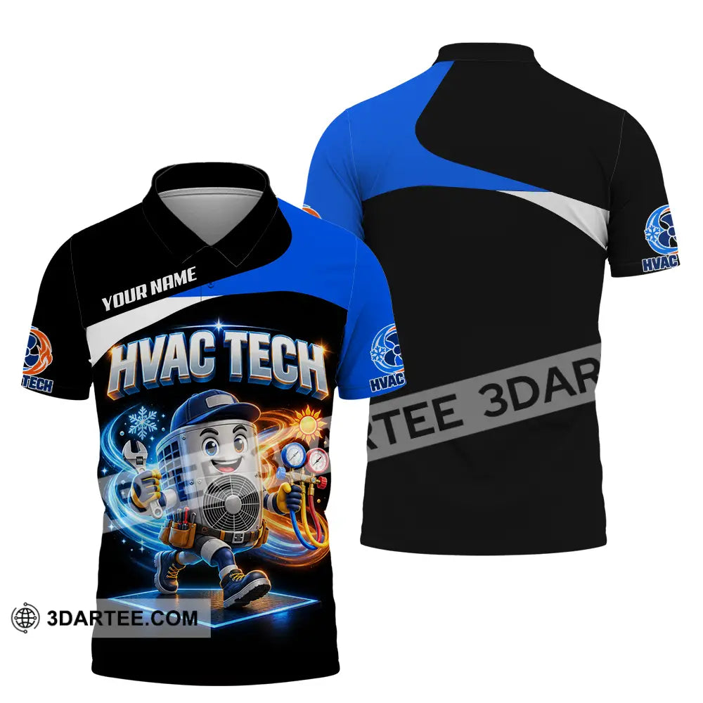 Unisex Shirt - Custom HVAC Tech Shirt - Polo Shirt / S - T-shirt
