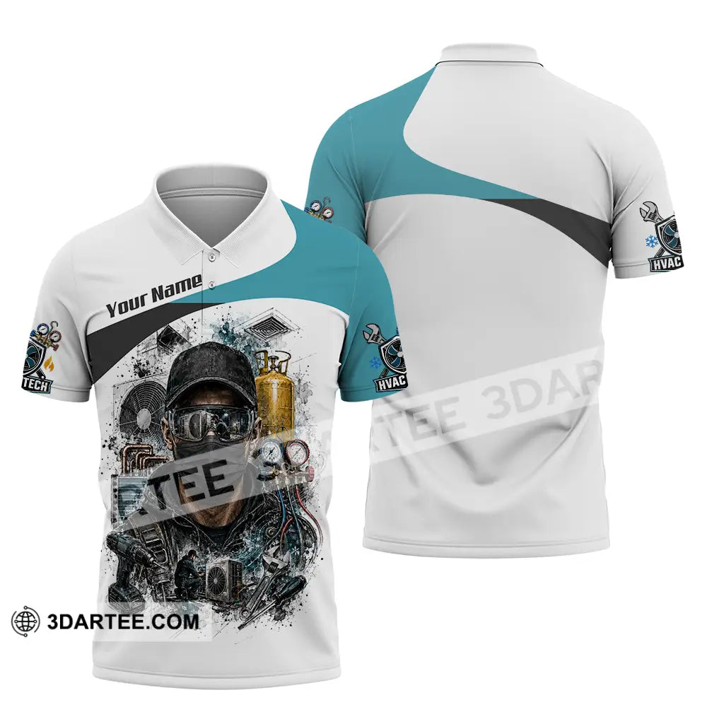 Unisex Shirt - Custom HVAC Tech Shirt - Polo Shirt / S - T-shirt