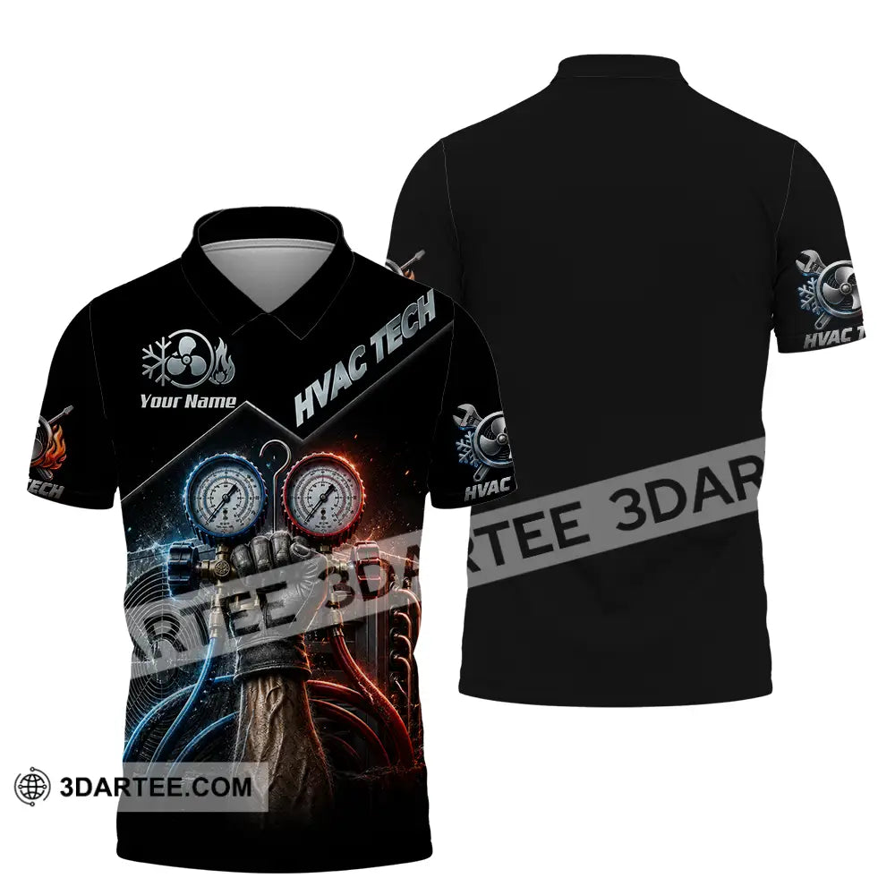 Unisex Shirt - Custom HVAC Tech Shirt - Polo Shirt / S - T-shirt