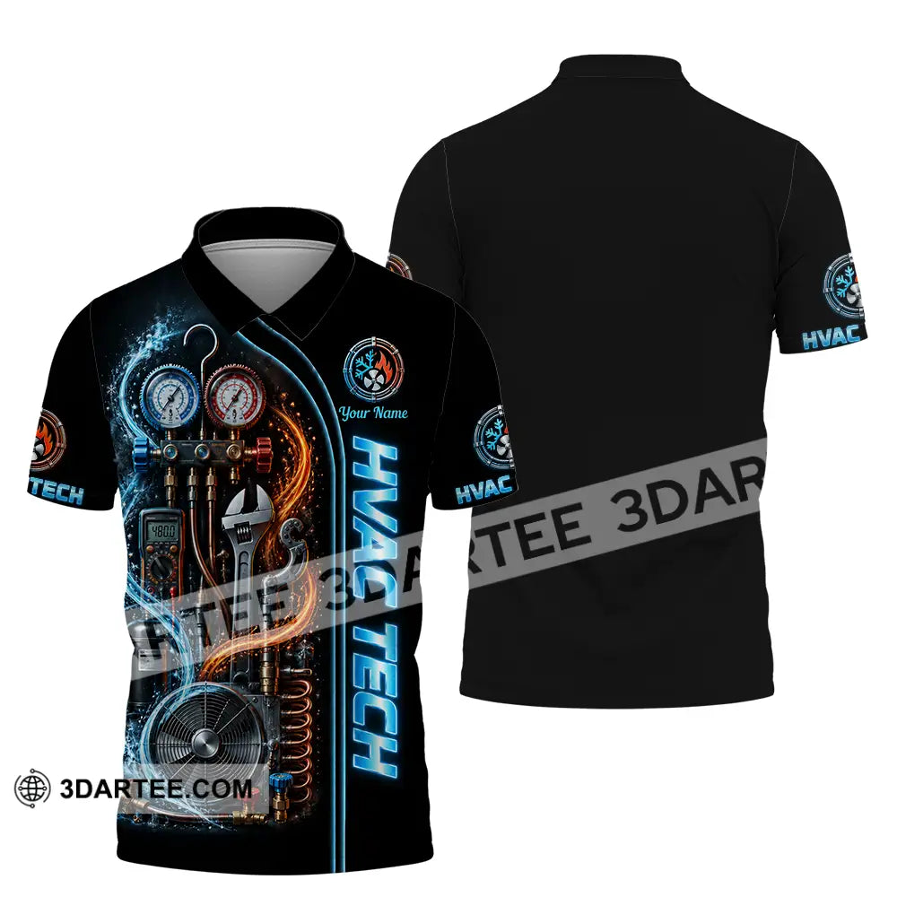 Unisex Shirt - Custom HVAC Tech Shirt - Polo Shirt / S - T-shirt