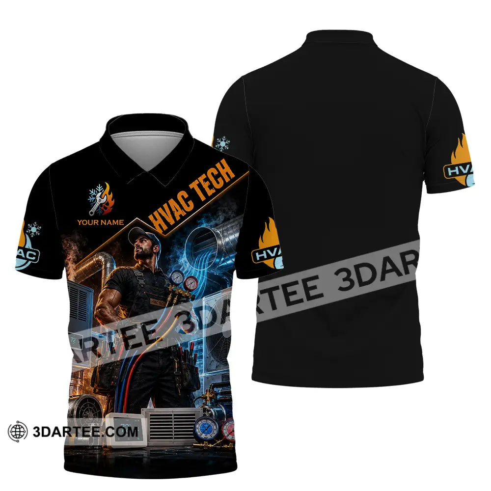Unisex Shirt - Custom Hvac Tech Shirt - Polo Shirt / S - T-shirt