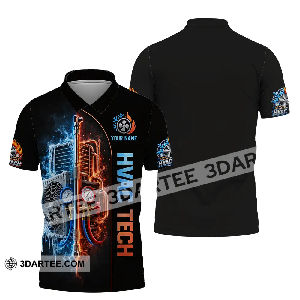 Unisex Shirt - Custom HVAC Tech Shirt - Polo Shirt / S - T-shirt