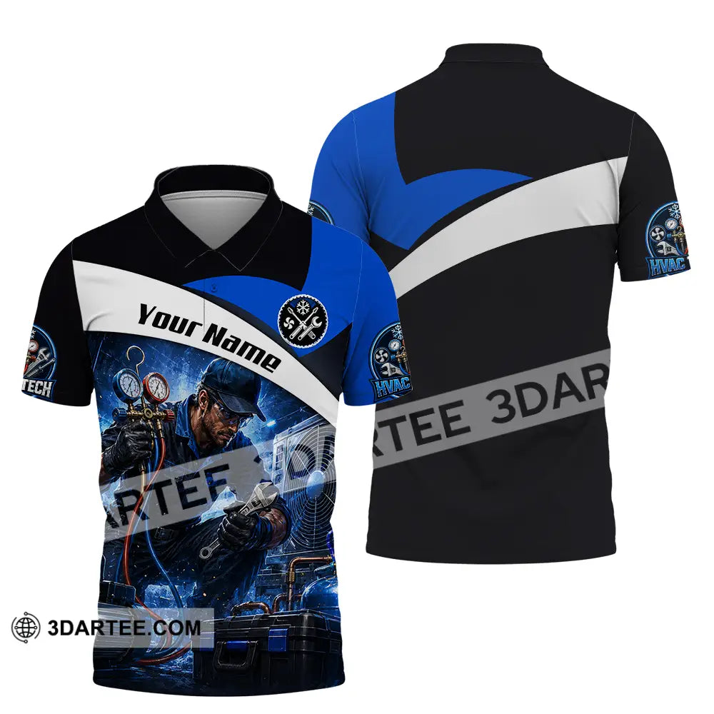 Unisex Shirt - Custom HVAC Tech Shirt - Polo Shirt / S - T-shirt