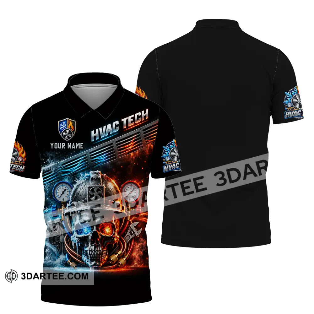 Unisex Shirt - Custom HVAC Tech Shirt - Polo Shirt / S - T-shirt