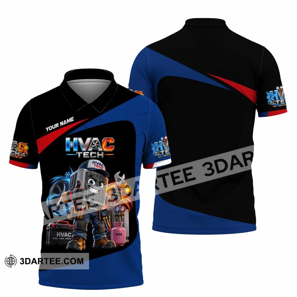Unisex Shirt - Custom HVAC Tech Shirt - Polo Shirt / S - T-shirt