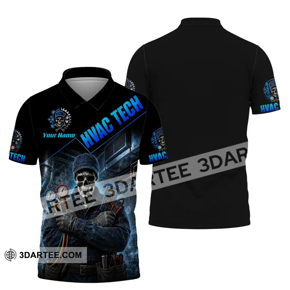 Unisex Shirt - Custom HVAC Tech Shirt - Polo Shirt / S - T-shirt