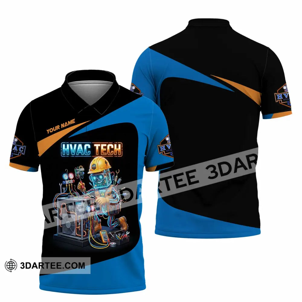 Unisex Shirt - Custom HVAC Tech Shirt - Polo Shirt / S - T-shirt