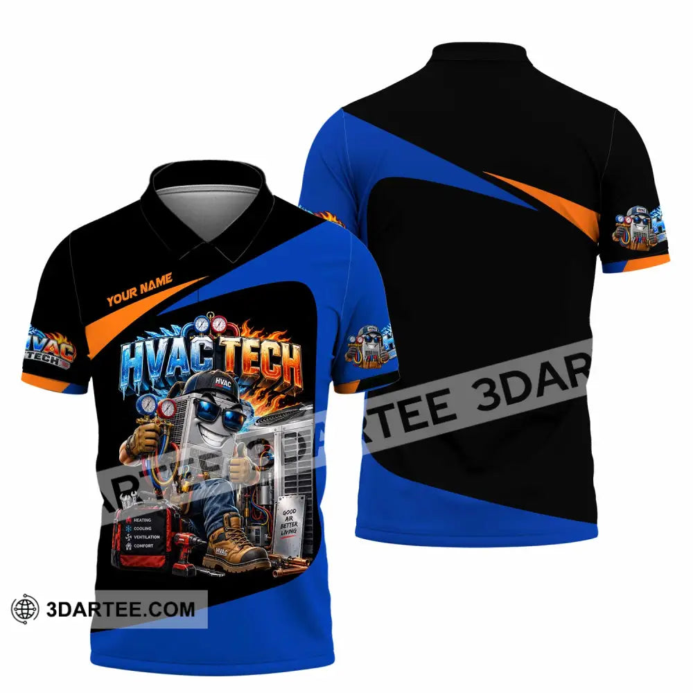 Unisex Shirt - Custom HVAC Tech Shirt - Polo Shirt / S - T-shirt