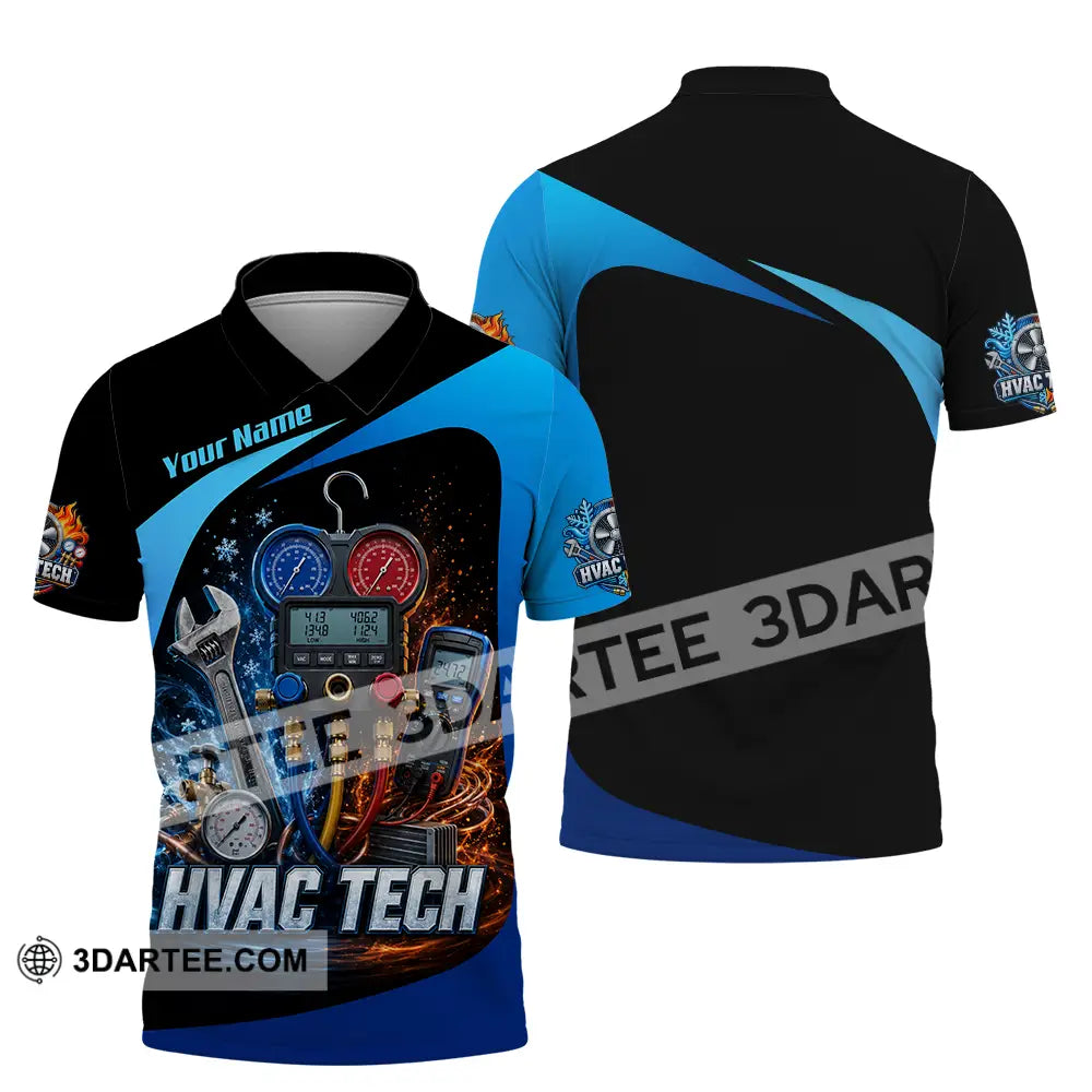 Unisex Shirt - Custom HVAC Tech Shirt - Polo Shirt / S - T-shirt