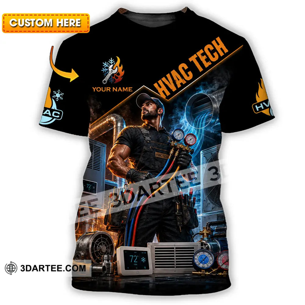Unisex Shirt - Custom Hvac Tech Shirt - T-shirt