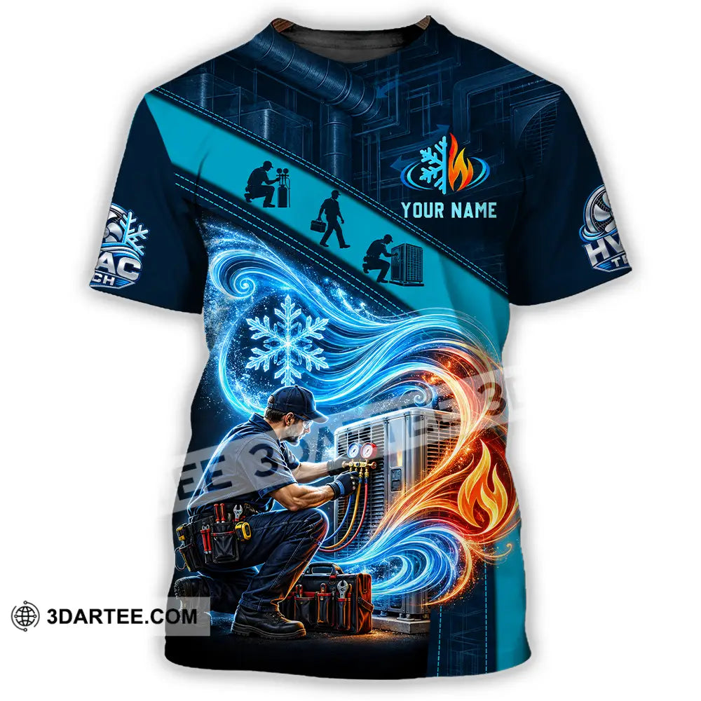 Unisex Shirt - Custom HVAC Tech Shirt - T-Shirt / S - T-shirt