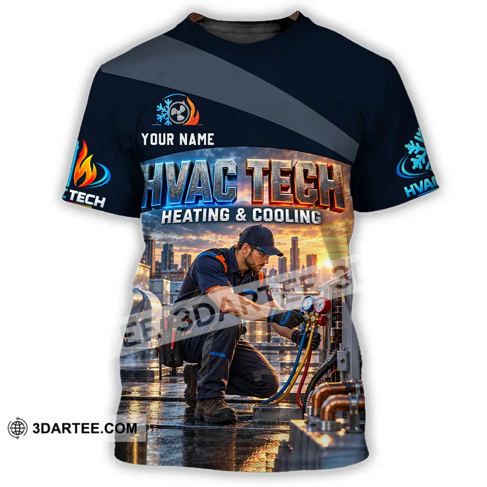 Unisex Shirt - Custom HVAC Tech Shirt - T-Shirt / S - T-shirt