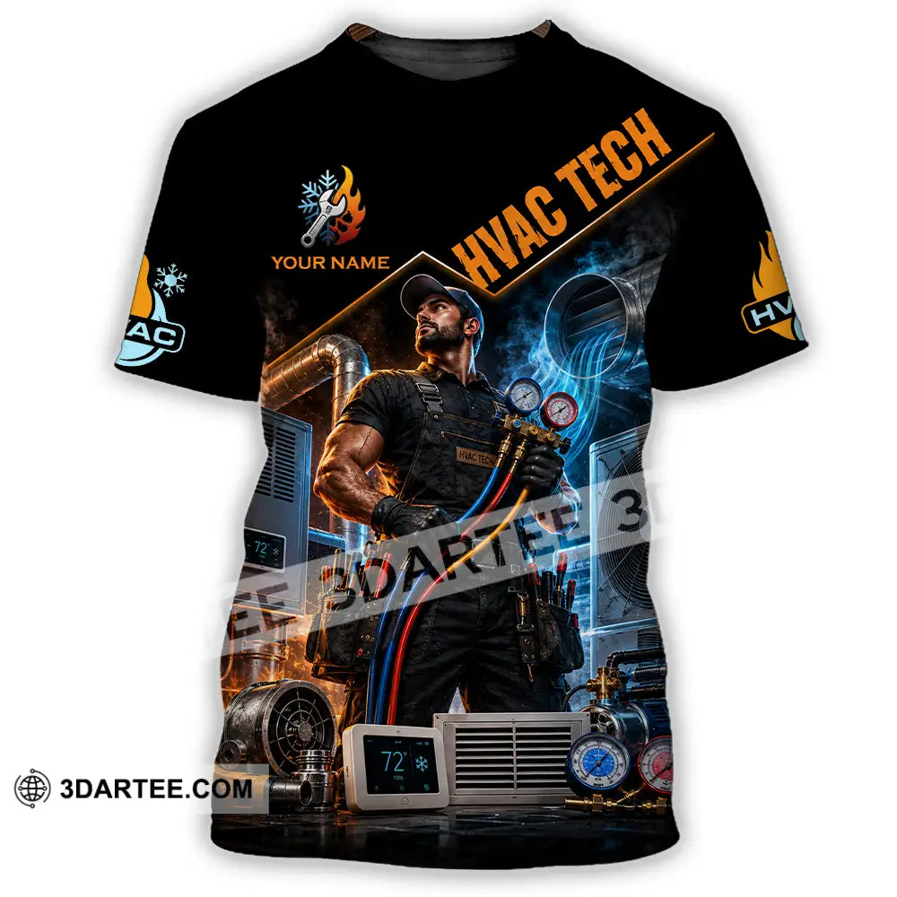 Unisex Shirt - Custom Hvac Tech Shirt - T-Shirt / S - T-shirt