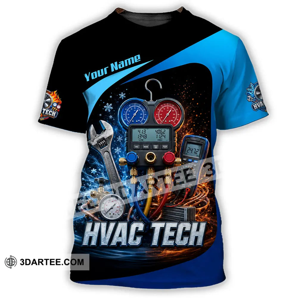 Unisex Shirt - Custom HVAC Tech Shirt - T-Shirt / S - T-shirt