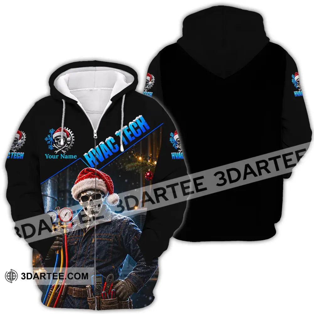 Unisex Shirt - Custom HVAC Tech Shirt - Zipper Hoodie / S - T-shirt