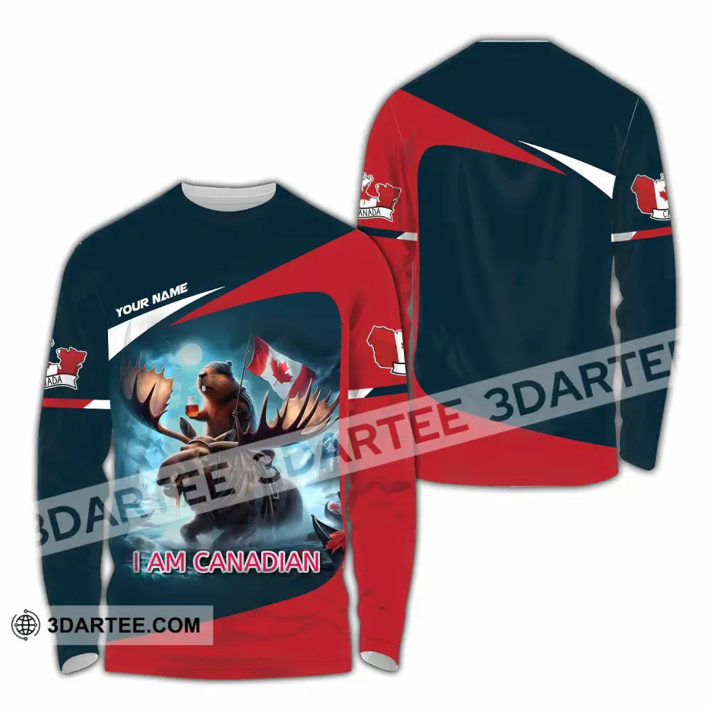 Unisex Shirt - Custom I Am Canadian Shirt Long Sleeve Shirt / S T-shirt