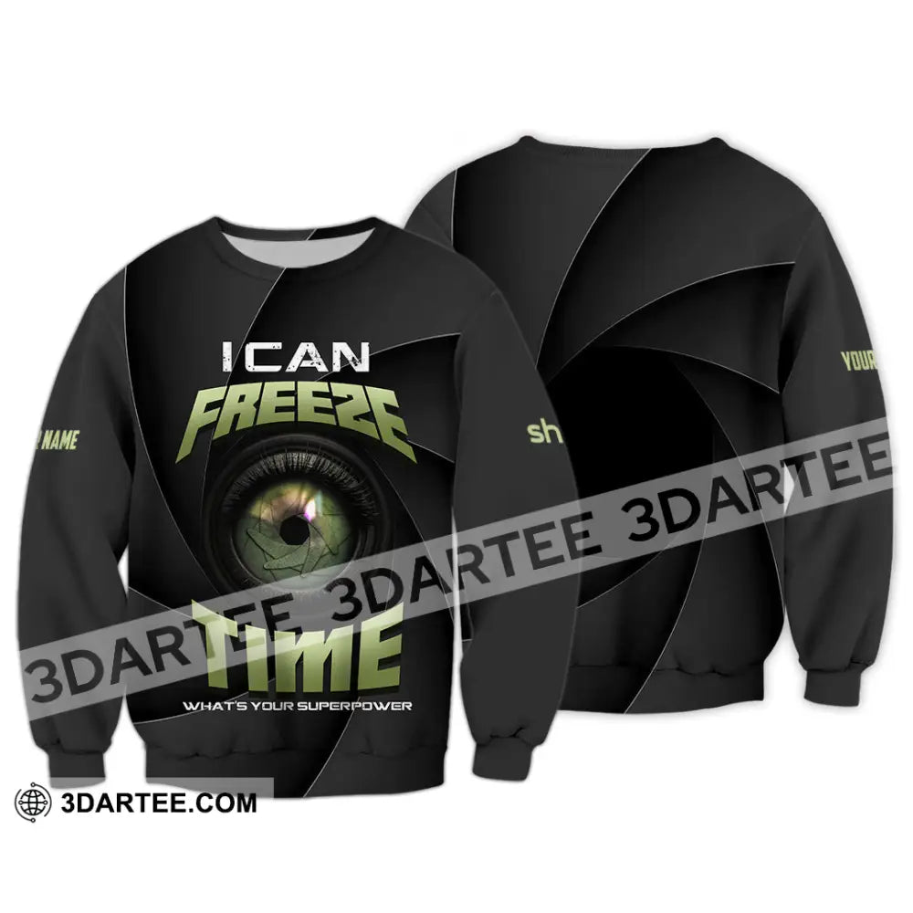 Unisex Shirt - Custom I Can Freeze Time Shirt - Long Sleeve / S - T-shirt