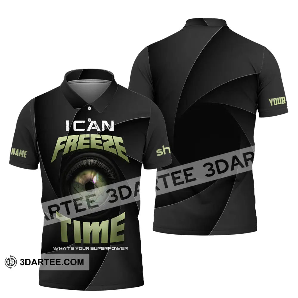 Unisex Shirt - Custom I Can Freeze Time Shirt - Polo Shirt / S - T-shirt