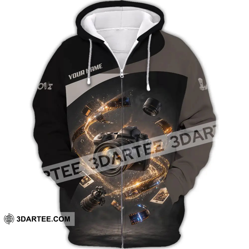 Unisex Shirt - Custom I Can Freeze Time Shirt - Zipper Hoodie / S - T-shirt