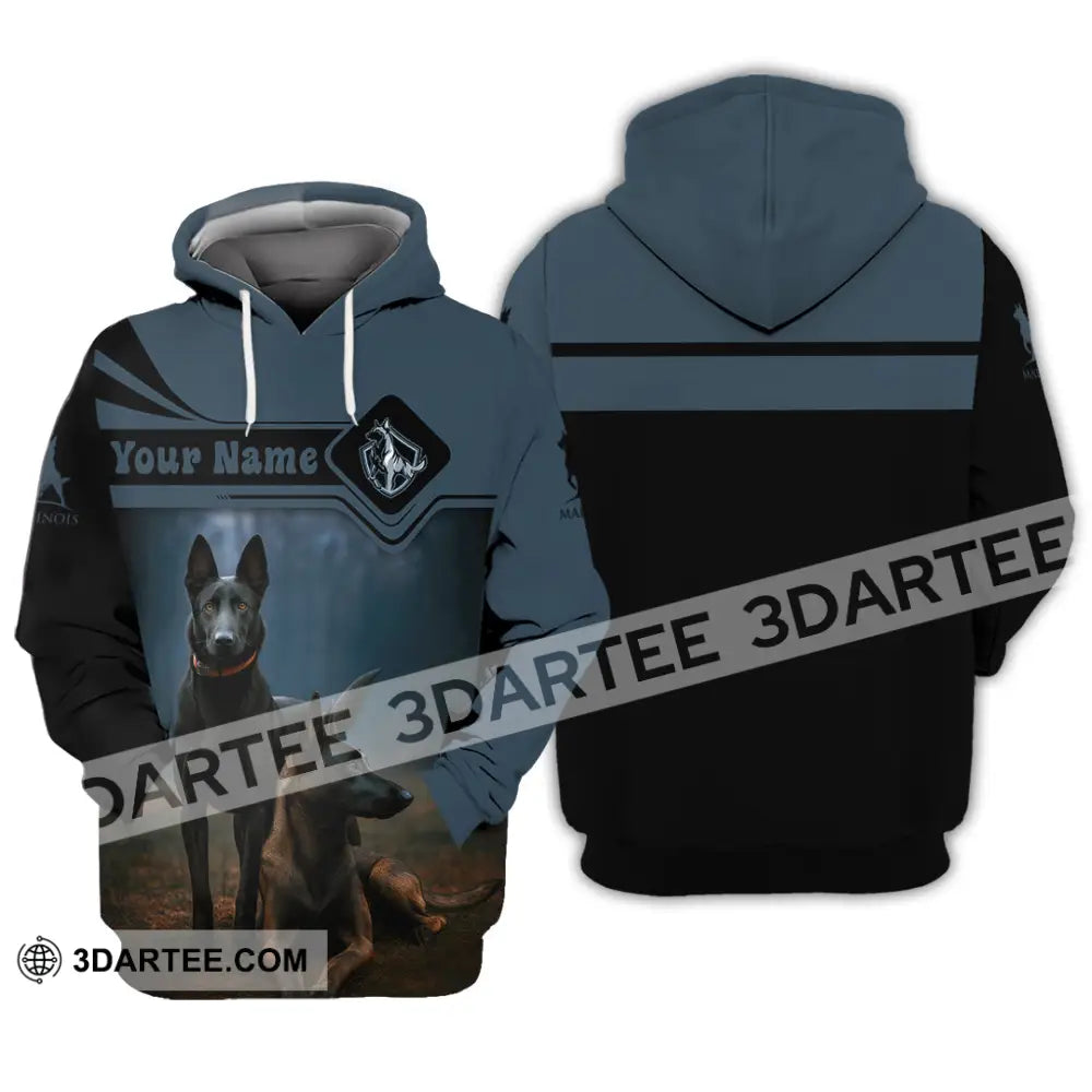 Unisex Shirt - Custom I Love My Belgian Malinois Pet Lover Shirt Hoodie / S T-shirt