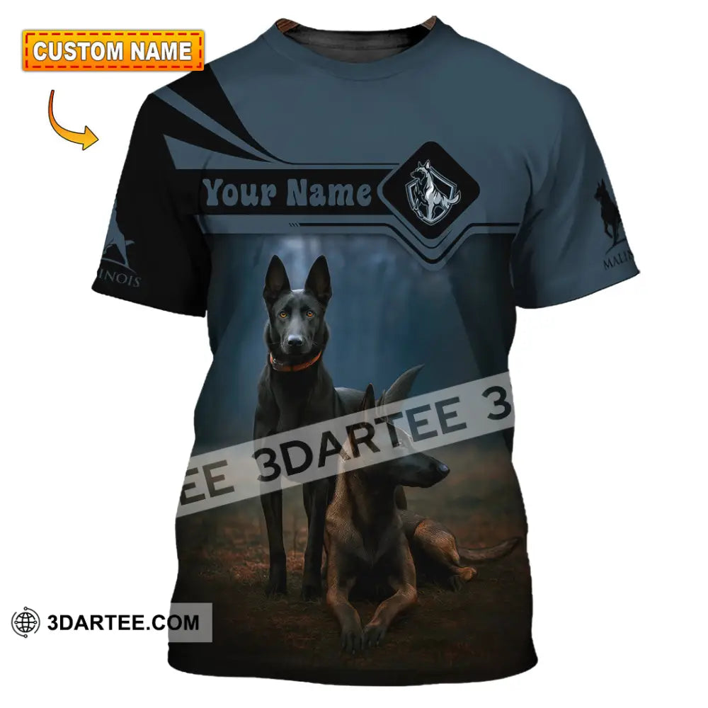 Unisex Shirt - Custom I Love My Belgian Malinois Pet Lover Shirt T-shirt