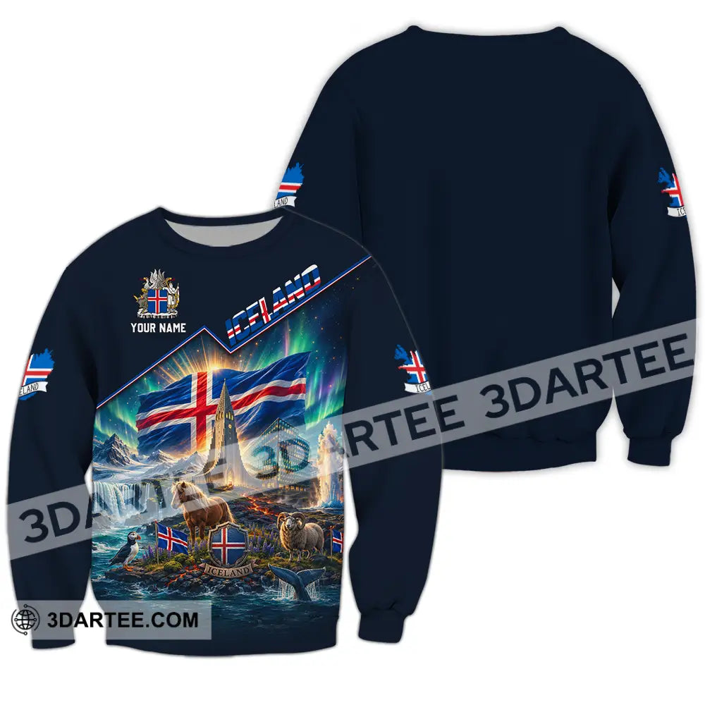 Unisex Shirt - Custom Iceland Shirt - Long Sleeve / S - T-shirt
