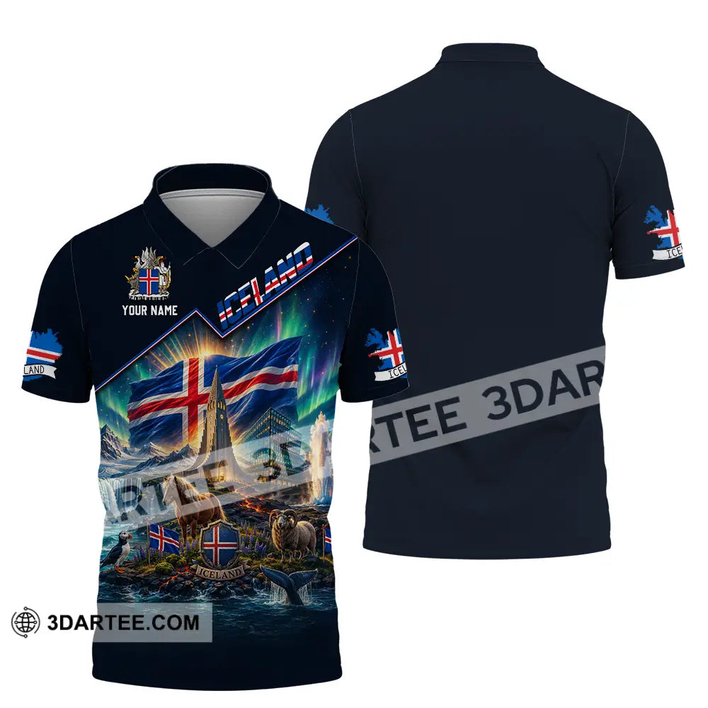 Unisex Shirt - Custom Iceland Shirt - Polo Shirt / S - T-shirt