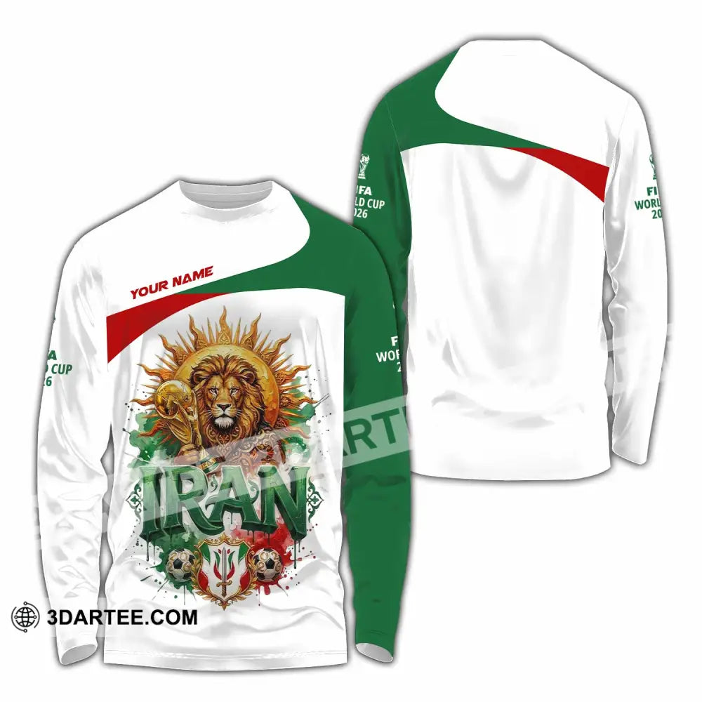 Unisex Shirt - Custom Iran World Cup 2026 3D Shirt - Long Sleeve Shirt / S - T-shirt