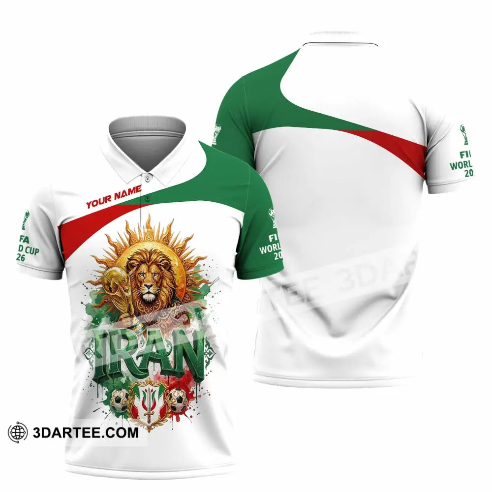 Unisex Shirt - Custom Iran World Cup 2026 3D Shirt - Polo Shirt / S - T-shirt