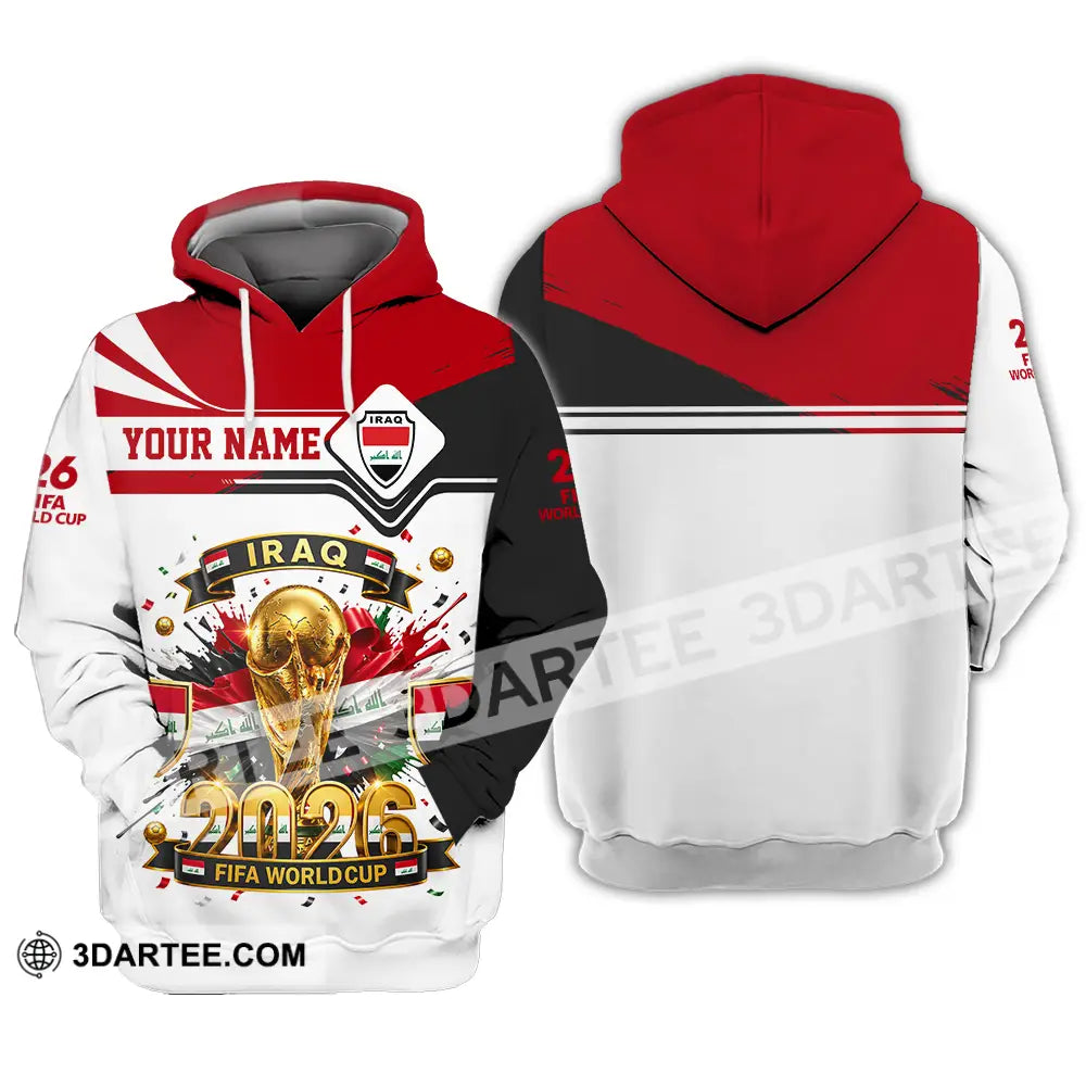 Unisex Shirt - Custom Iraq World Cup 2026 3D Shirt - Hoodie / S - T-shirt