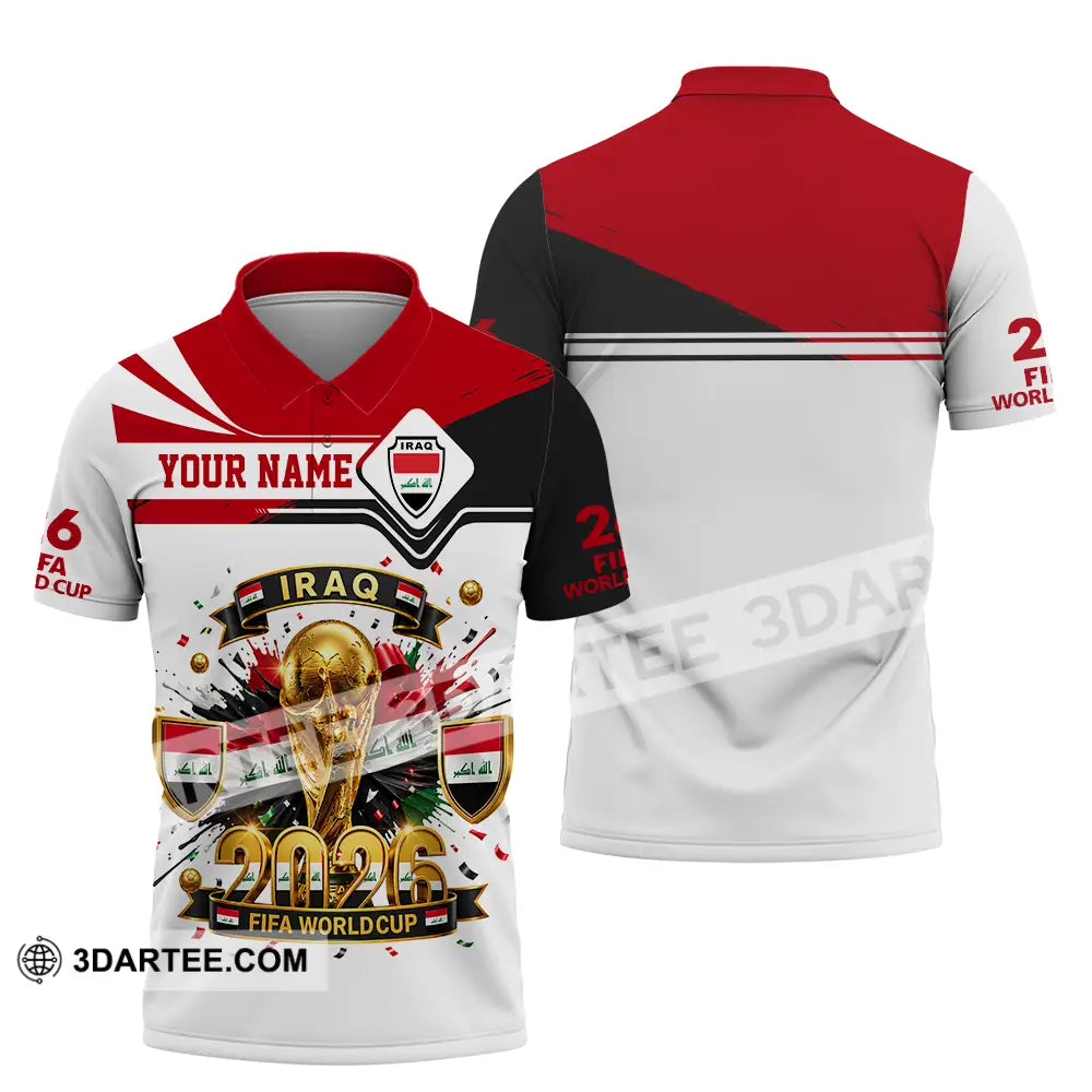 Unisex Shirt - Custom Iraq World Cup 2026 3D Shirt - Polo Shirt / S - T-shirt