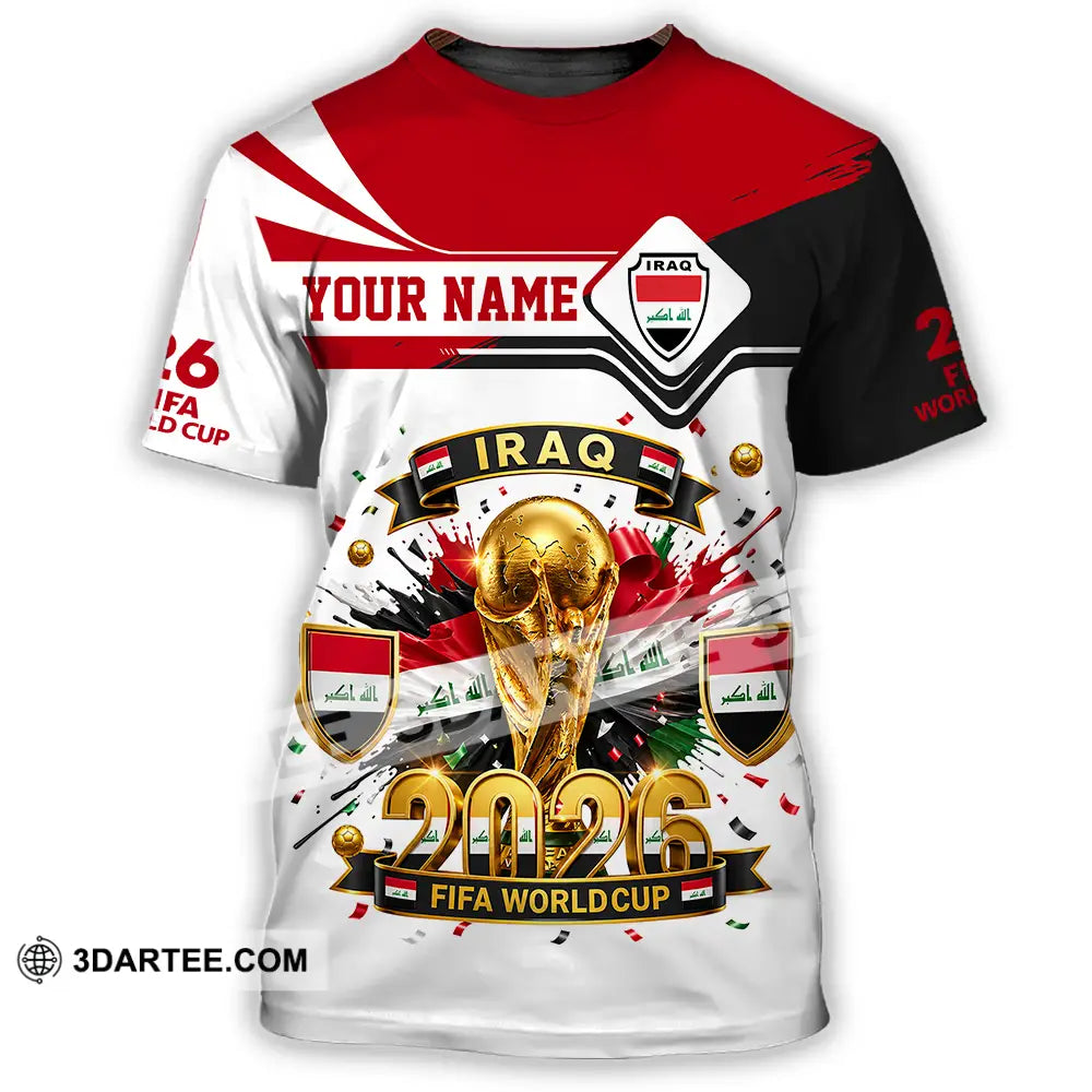 Unisex Shirt - Custom Iraq World Cup 2026 3D Shirt - T-Shirt / S - T-shirt