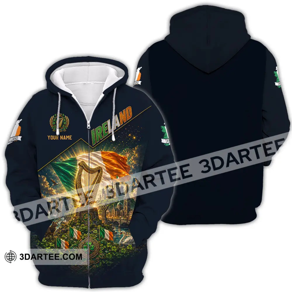 Unisex Shirt - Custom Ireland Shirt - Zipper Hoodie / S - T-shirt