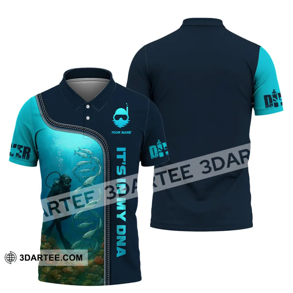 Unisex Shirt - Custom It Is In My DNA Shirt For Diver Polo Shirt / S T-shirt