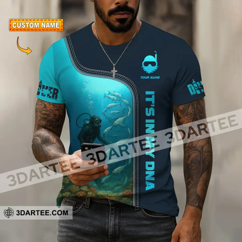 Unisex Shirt - Custom It Is In My DNA Shirt For Diver T-shirt