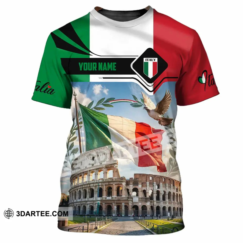 Unisex Shirt - Custom Italy 3D Shirt - T-Shirt / S - T-shirt