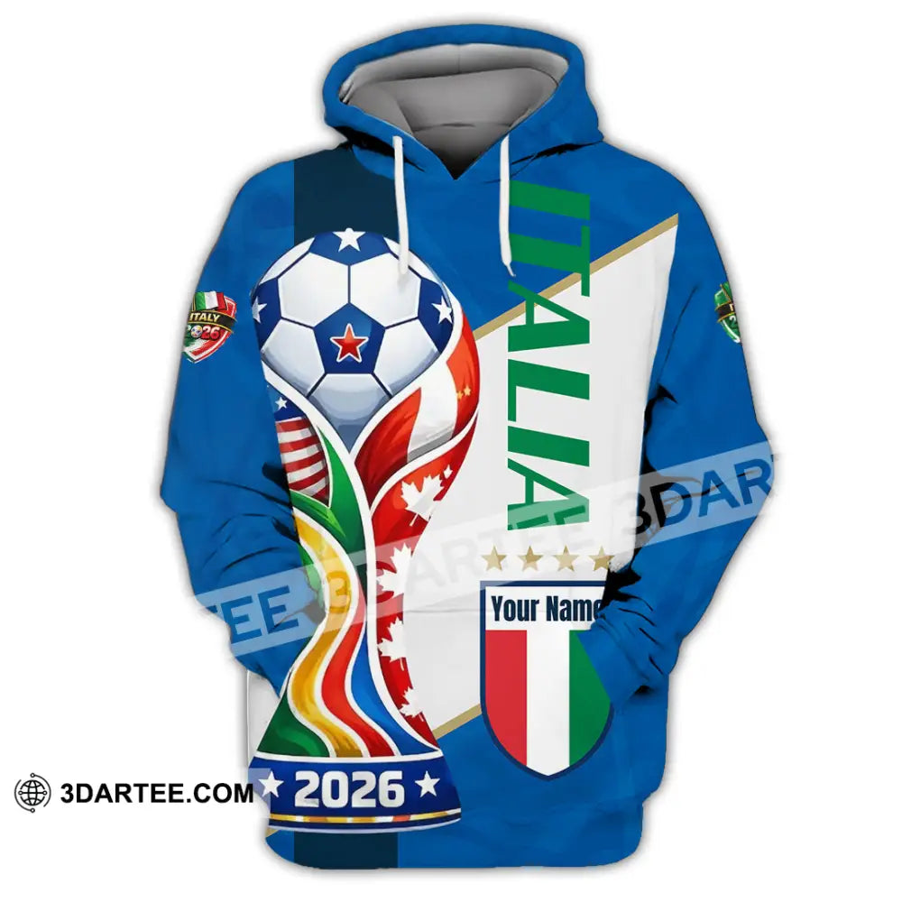 Unisex Shirt - Custom Italy World Cup 2026 Shirt - Hoodie / S - T-shirt