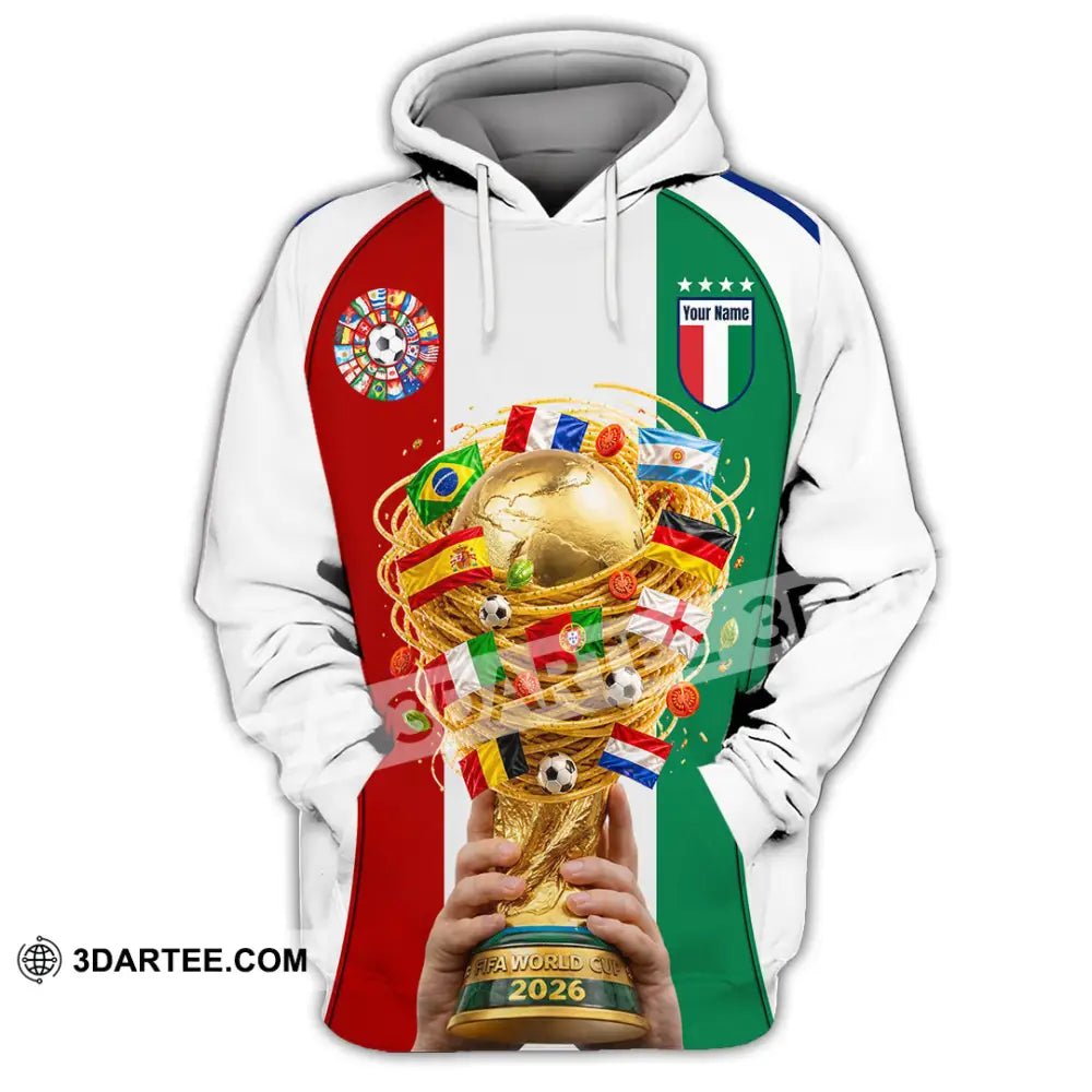 Unisex Shirt - Custom Italy World Cup 2026 Shirt - Hoodie / S - T-shirt