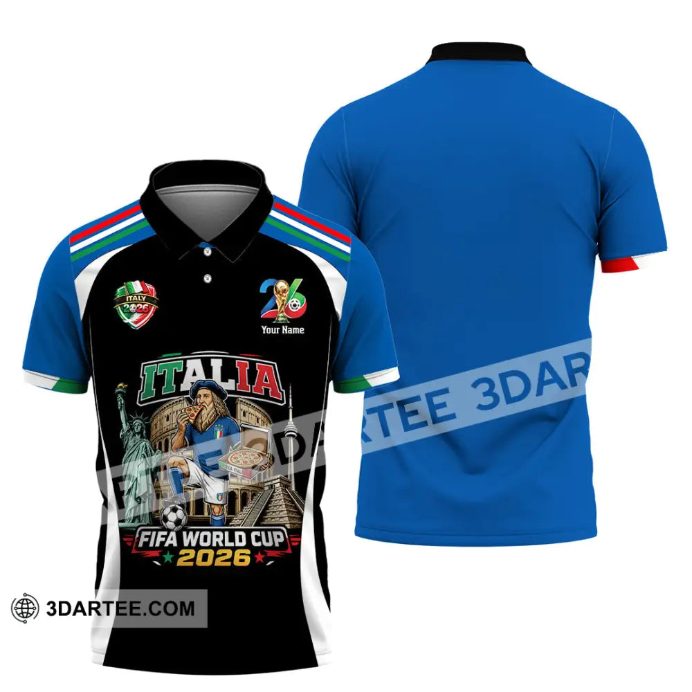 Unisex Shirt - Custom Italy World Cup 2026 Shirt - Polo Shirt / S - T-shirt