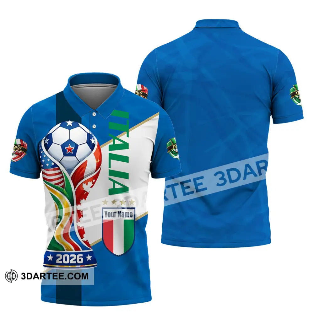 Unisex Shirt - Custom Italy World Cup 2026 Shirt - Polo Shirt / S - T-shirt