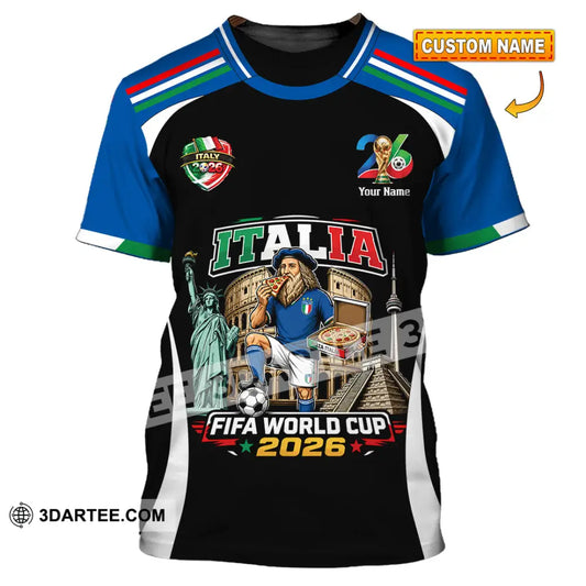 Unisex Shirt - Custom Italy World Cup 2026 Shirt - T-shirt