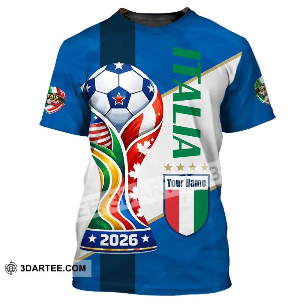 Unisex Shirt - Custom Italy World Cup 2026 Shirt - T-Shirt / S - T-shirt