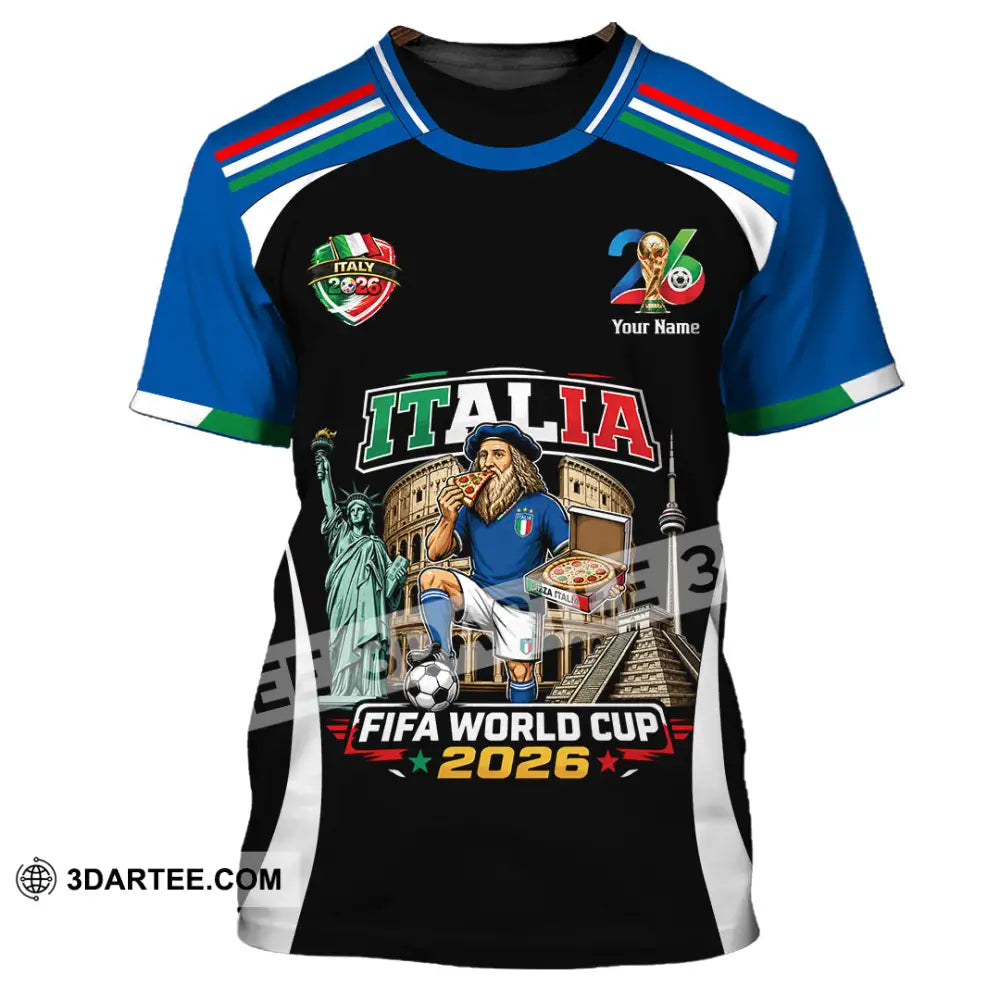 Unisex Shirt - Custom Italy World Cup 2026 Shirt - T-Shirt / S - T-shirt