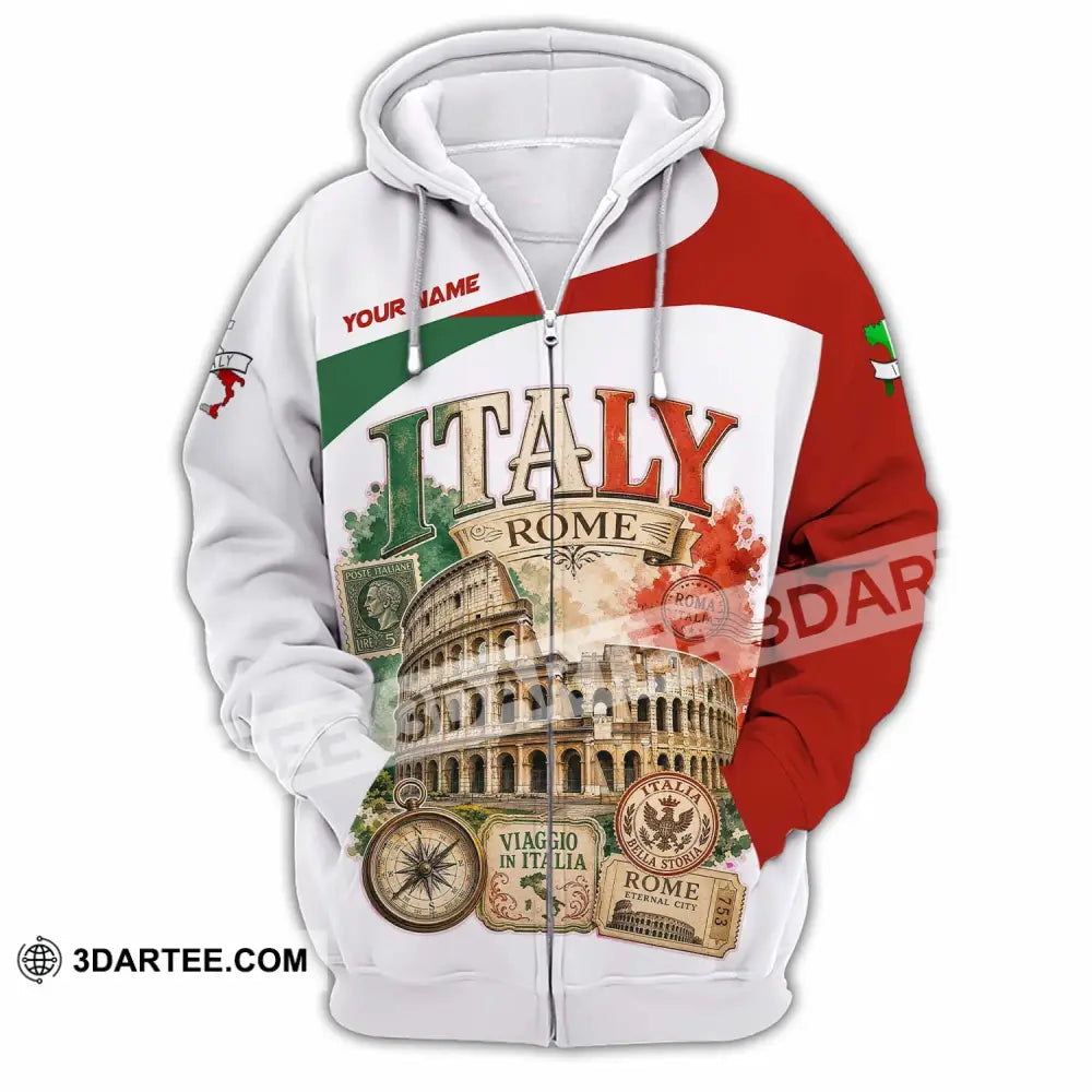 Unisex Shirt - Custom Italy Shirt - Zipper Hoodie / S - T-shirt