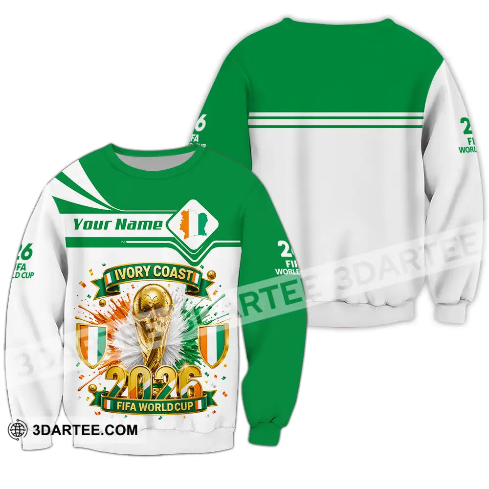 Unisex Shirt - Custom Ivory Coast World Cup 2026 Shirt - Long Sleeve / S - T-shirt