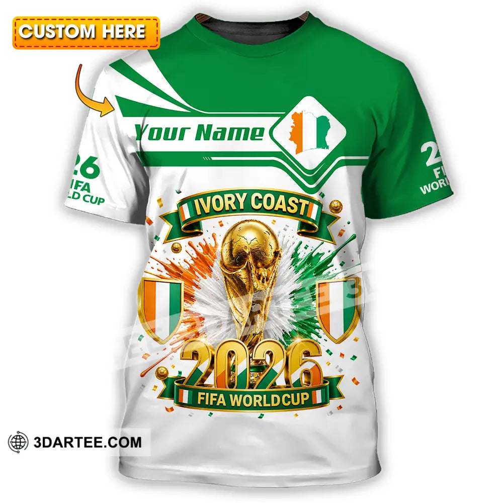 Unisex Shirt - Custom Ivory Coast World Cup 2026 Shirt - T-shirt