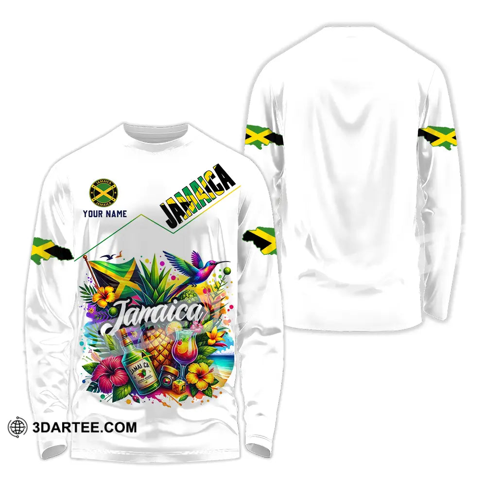 Unisex Shirt - Custom Jamaica Shirt Long Sleeve Shirt / S T-shirt