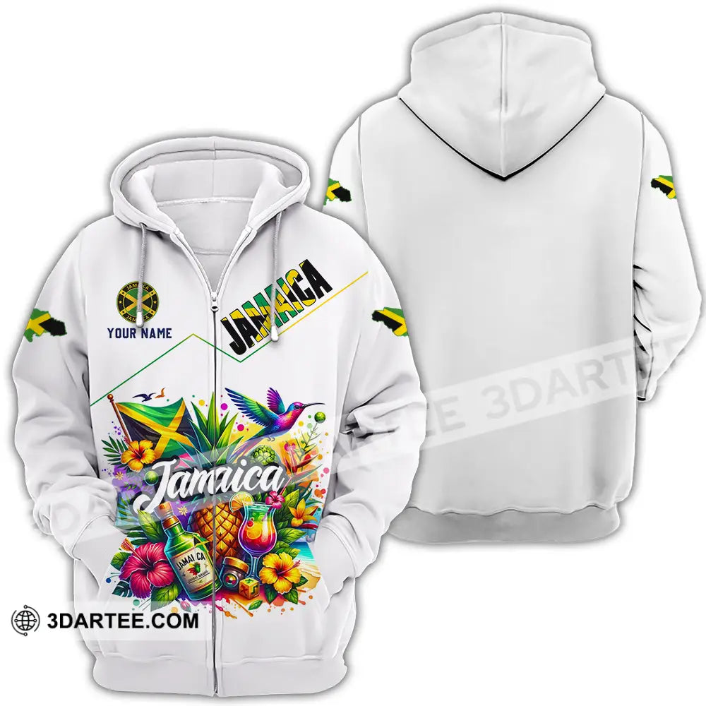 Unisex Shirt - Custom Jamaica Shirt Zipper Hoodie / S T-shirt